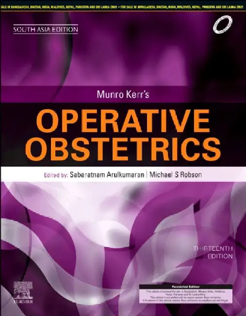 Munro Kerr's Operative Obstetrics, 13 Edition: South Asia Edition by M Rhodes