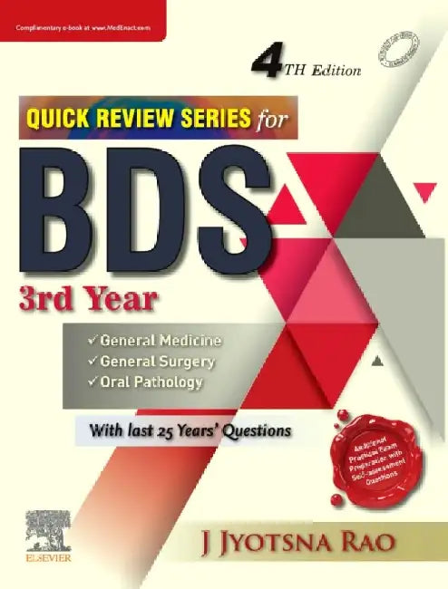 Quick Review Series For BDS 3e Year With Access Code 4e by Rao J.J.
