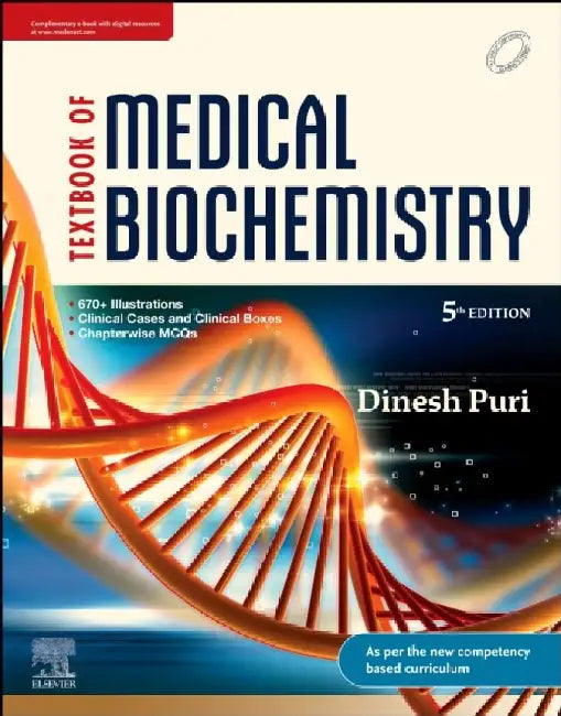 Textbook Of Medical Biochemistry With Access Code 5e by Puri D