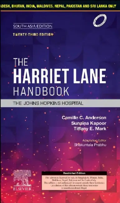 The Harriet Lane Handbook The Johns Hopkins Hospital 23e by Anderson C.C.