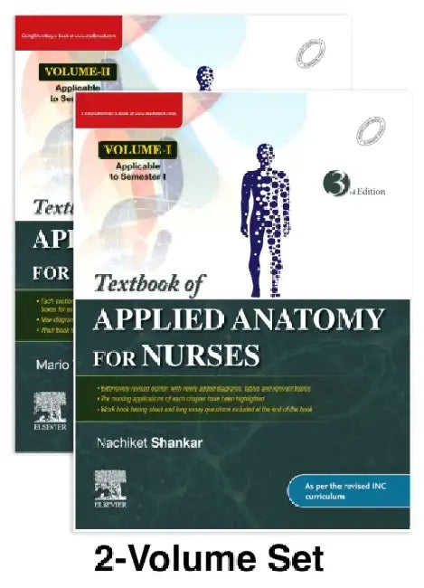 Textbook Of Applied Anatomy For Nurses With Access Code 2 Vol Set 3Ed by Shankar N.
