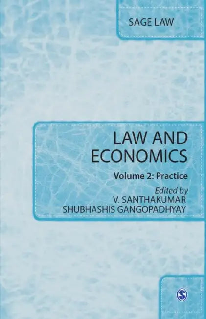 Law And Economics by Shubhashis Gangopadhyay, V Santhakumar
