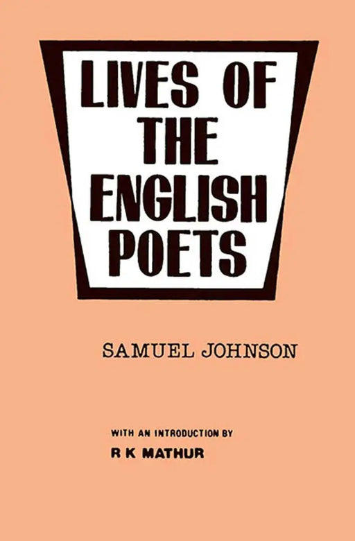 Lives of the English Poets  (MULTI VOL SET 2 Vols.) by Samuel Johnson