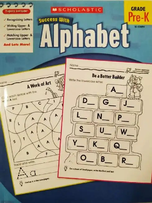 Scholastic Success With Alphabet by Janie Schmidt