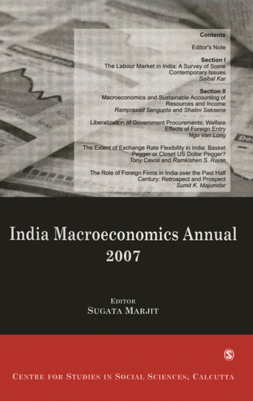 India Macroeconomics Annual 2007 by Sugata Marjit