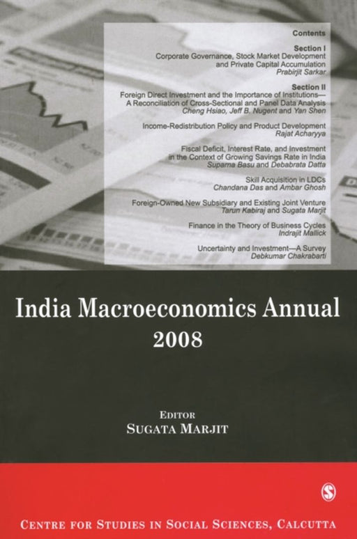 India Macroeconomics Annual 2008 by Sugata Marjit