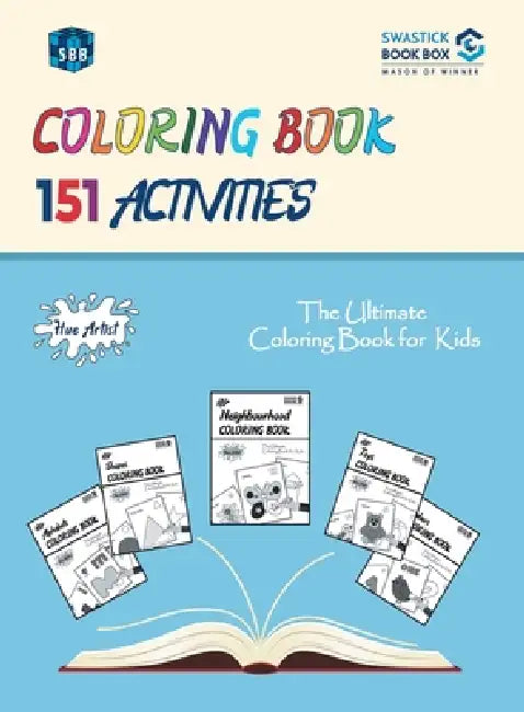 SBB Coloring Book 151 Activities by Swastick Book Box
