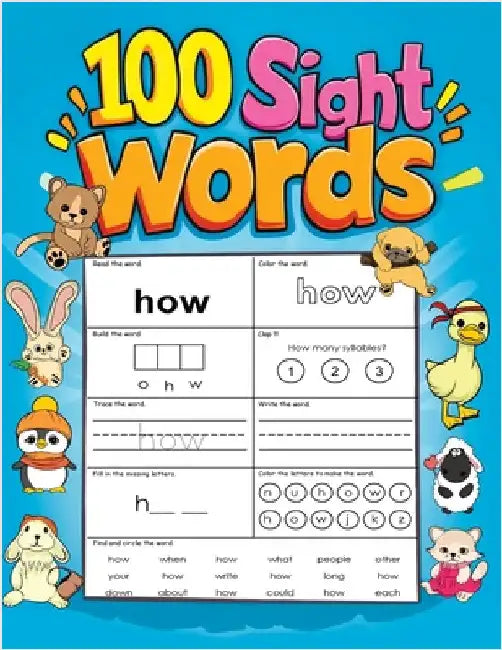 100 Sight Words: My First Easy Practice Book to Trace, Read and Write for Kids Early Learning (Perfect for Ages 4-8, Kindergarten and 1st Grade) by Mischievous, Childlike