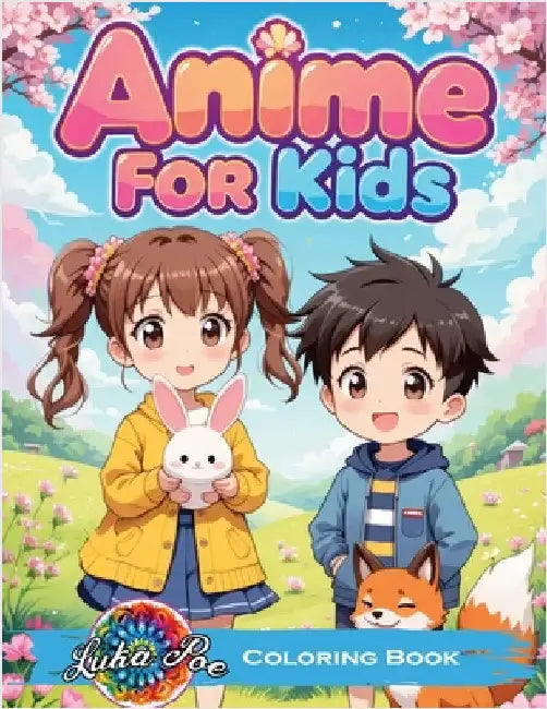 Anime Coloring Book for Kids: Fun Stories and Cute Kawaii Characters - A Perfect Creative Journey for Kids, Toddlers, and Preschoolers, Ideal for Birt by Poe, Luka