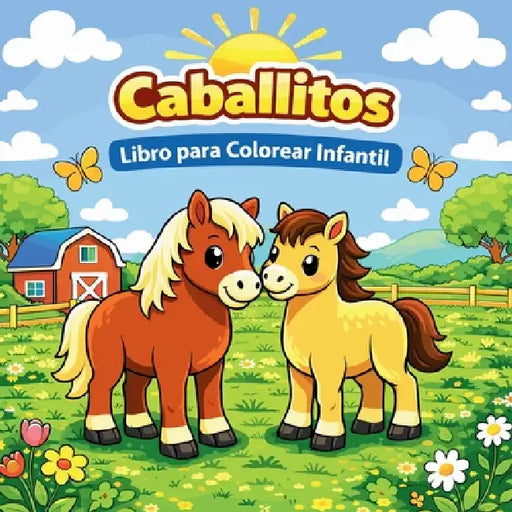 Caballitos - Libro para Colorear Infantil by Johana Iahn