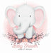 Our Little Peanut: A Watercolor Elephant Themed Baby Shower Guest Book with Sign-In Pages, Wishes for Baby, Gift Log & Keepsake Photos - Hardcover by Casiope Tamore