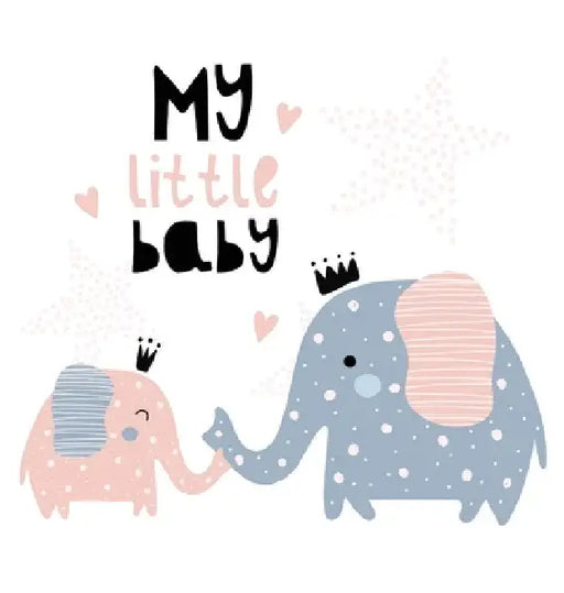 My Little Baby: A Modern Scandinavian Elephant Themed Baby Shower Guest Book for Girls - Includes Sign-In, Wishes & Advice, Gift Log, and Photo Pages by Casiope Tamore