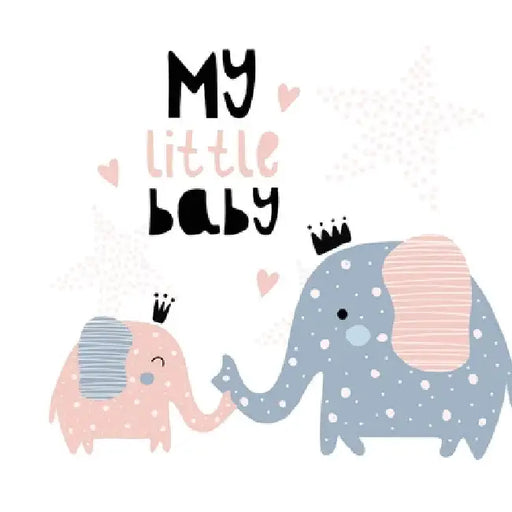 My Little Baby: A Modern Scandinavian Elephant Themed Baby Shower Guest Book for Girls - Includes Sign-In, Wishes & Advice, Gift Log, and Photo Pages by Casiope Tamore