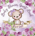 It's a Girl! Baby Shower Guest Book: Whimsical Teddy Bear Baby Shower Guest Book for Girls with Purple Floral Theme - Includes Sign-In Pages, Wishes f by Casiope Tamore