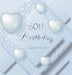 60th Birthday Guest Book: An Elegant Keepsake for a Milestone 60th Birthday Celebration - Silver and White Frosted Heart Theme - Hardcover by Luis Lukesun