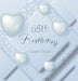 65th Birthday Guest Book: An Elegant Keepsake for a Milestone 65th Birthday Celebration - Silver and White Frosted Heart Theme - Hardcover by Luis Lukesun