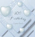 90th Birthday Guest Book: An Elegant Keepsake for a Milestone Celebration - Silver and White Frosted Heart Theme - Includes Sign-In, Wishes & Memories by Luis Lukesun