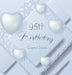 95th Birthday Guest Book: An Elegant Keepsake for a Milestone Celebration - Silver and White Frosted Heart Theme - Includes Sign-In, Wishes & Memories by Luis Lukesun