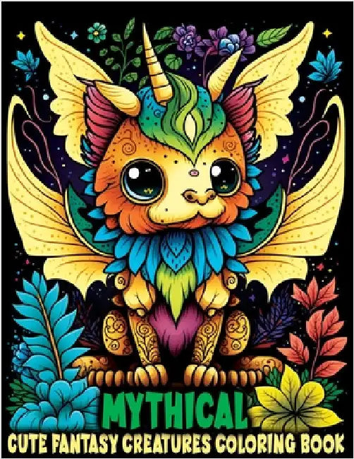 Cute Fantasy Mythical Creatures: Coloring Book Featuring Adorable Animals with Magical Creatures and Imaginary Worlds by Temptress, Tone