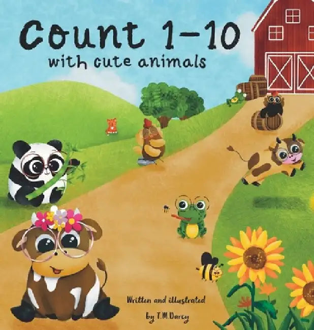 Count 1-10 with cute animals by T. M. Darcy