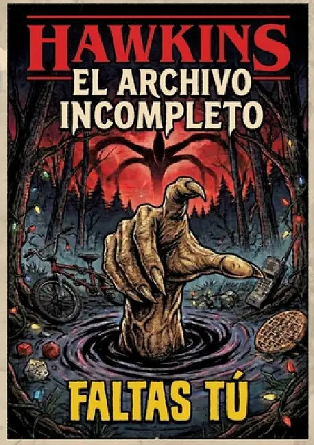 Hawkins. El Archivo Incompleto: Solo Faltas tú. Stranger Things Libro. Merchandising Stranger Things. Regalo para fan Stranger Things by Grete Books