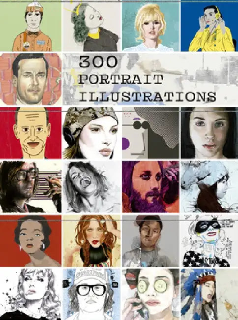 300 Portrait Illustrations by Eva Minguet