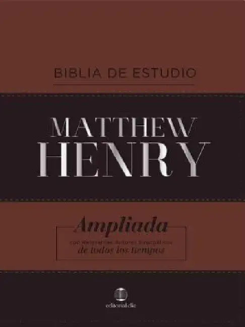 Rvr Biblia de Estudio Matthew Henry, Leathersoft, Clásica, Con Índice by Matthew Henry