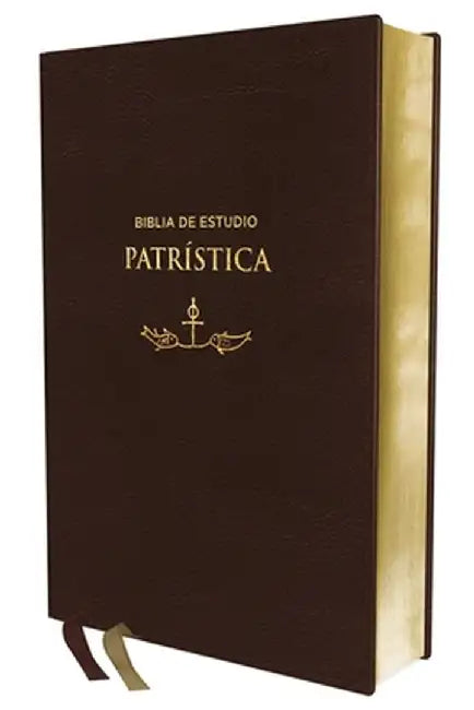 Reina Valera Revisada, Biblia de Estudio Patrística, Leathersoft, Café, Interior a DOS Colores, Palabras de Jesús En Rojo: La Sabiduría del Cristianis by Reina Valera Revisada