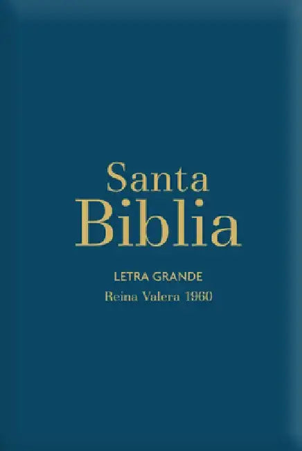 Biblia Rvr60 Letra Grande/Tamaño Manual - Azul Acero Con Indice Y Cierre (Bible Rvr60 Lp/Pocket Size - Steel Blue with Index and Closure) by Reina Valera 1960