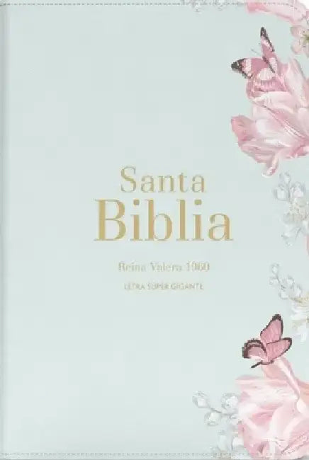 Biblia Rvr 1960 Letra Súper Gigante Símil Piel Salvia Claro Bible Rvr 1960 Super Giant Print Leatherlike Light Sage Butterfly (Spanish Edition) by Reina Valera 1960