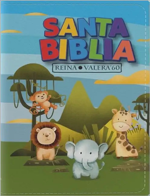 Biblia Rvr 1960 Bolsillo Para Niños Animales Vinilo Con Cierre (Bible Rvr 1960 Pocket Size Children Animals Vinyl with Zipper (Spanish Edition) by Reina Valera 1960