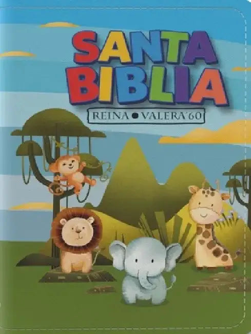 Biblia Rvr 1960 Compacta Para Niños Animales Vinilo Con Cierre (Bible Rvr 1960 Compact Size Children Animals Vinyl with Zipper (Spanish Edition) by Reina Valera 1960