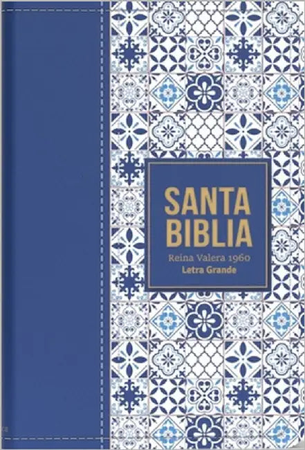 Biblia Rvr 1960 Letra Grande Tamaño Manual Símil Piel Azul Claro(bible Rvr 1960 Large Print Handsize Leatherlike Tiles Light Blue (Spanish Edition) by Reina Valera 1960