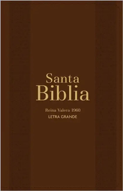 Biblia Rvr 1960 Letra Grande Tamaño Manual Marrón Con Cierre E Índice (Bible Rvr 1960 Large Print Handsize Leatherlike Brown Indexed with Zipper (Span by Reina Valera 1960