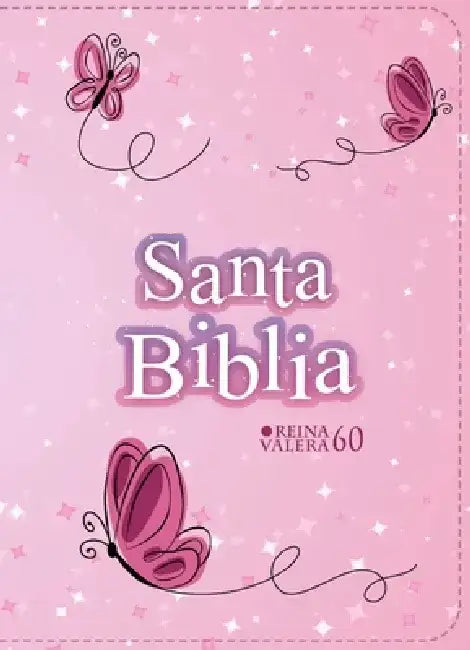 Biblia Rvr 1960 Compacta Símil Piel Juvenil Mariposa Rosada (Bible Rvr 1960 Compact Size Leatherlike Youth Pink Butterfly (Spanish Edition) by Reina Valera 1960