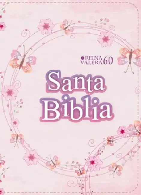 Biblia Rvr 1960 Compacta Símil Piel Juvenil Mariposa Palo Rosa (Bible Rvr 1960 Compact Size Leatherlike Youth Light Pink Butterfly (Spanish Edition) by Reina Valera 1960