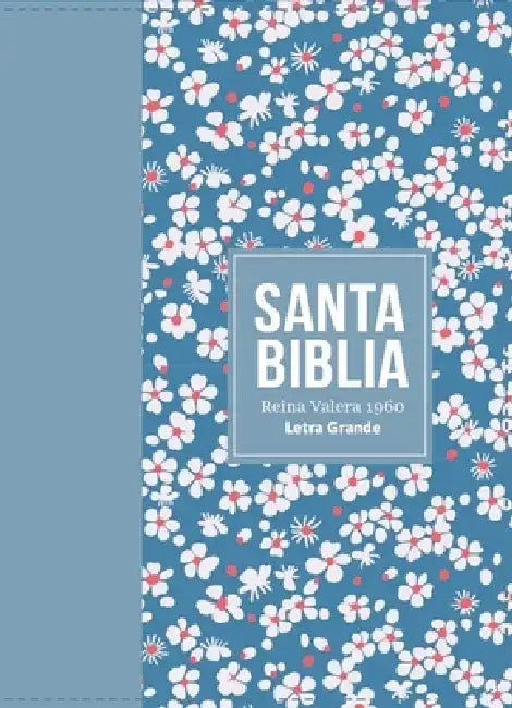 Biblia Rvr 1960 Compacta Símil Piel Flores Azul Claro (Bible Rvr 1960 Compact Size Leatherlike Light Blue Flowers (Spanish Edition) by Reina Valera 1960
