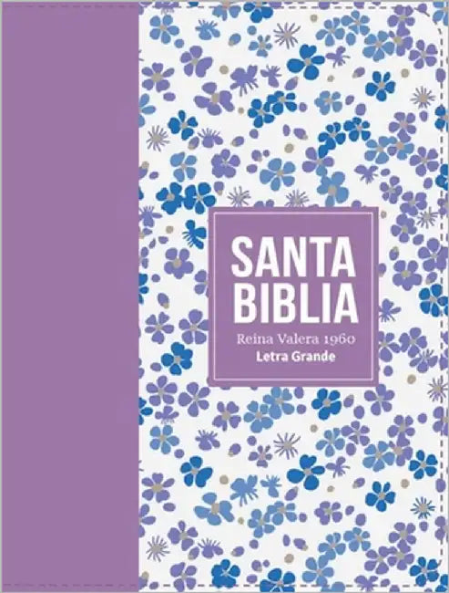 Biblia Rvr 1960 Compacta Símil Piel Flores Lila Claro (Bible Rvr 1960 Compact Size Leatherlike Light Lilac Flowers(spanish Edition) by Reina Valera 1960