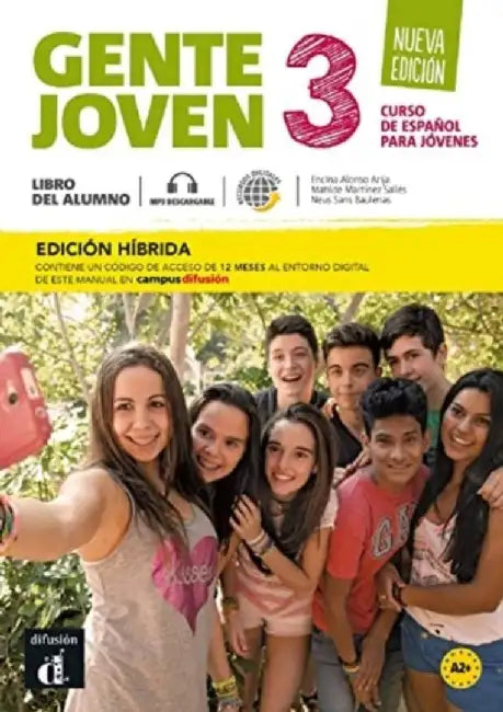Gente joven 3 - Ed. hibrida - Libro del alumno + audio MP3. Nueva edicion. A2 by Encina Alonso Arija