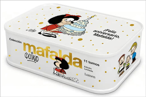 Lata Mafalda: 11 Tomos En Una Lata (Edición Feliz Aniversario, Mafalda) / Mafalda Collection: 11 Volumes in a Tin Box (Happy Anniversary Edition, Mafa by Quino
