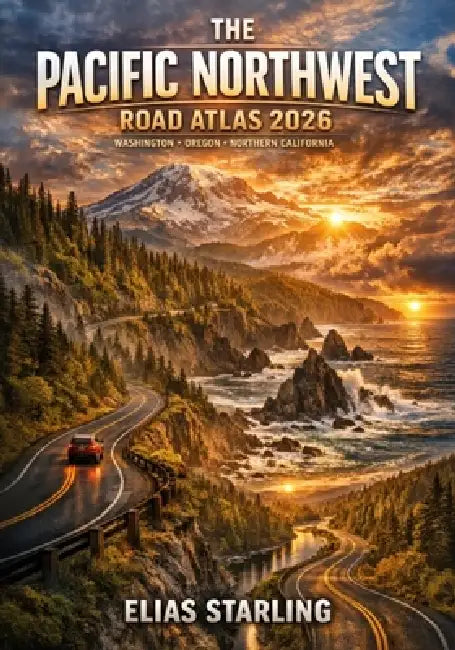 The Pacific Northwest Road Atlas 2026: Washington, Oregon & Northern California Highways, Backroads, Coastal Drives & Jaw-Dropping Scenic Routes by Elias Starling