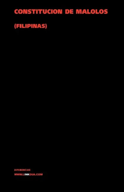 Constitución de Malolos by Autores Varios