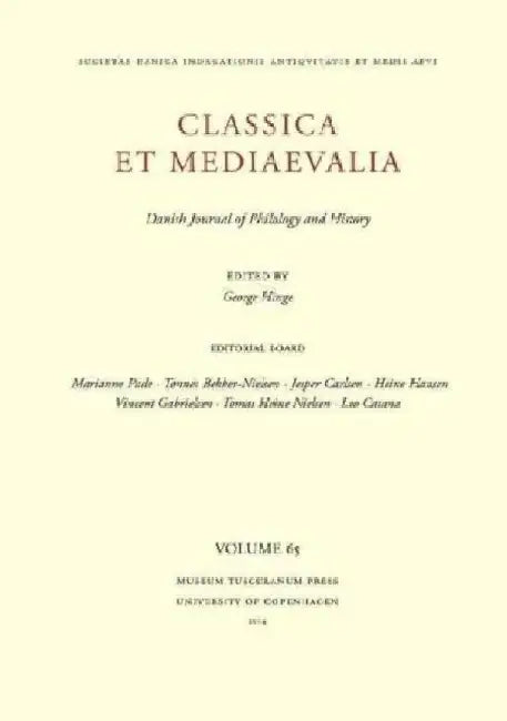 Classica Et Mediaevalia 65 by George Hinge