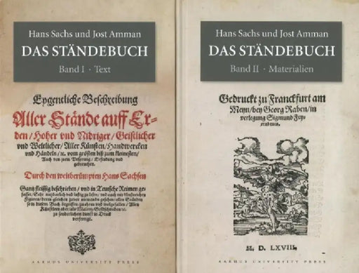 Das Ständebuch: Bind 1 - Text, Bind 2 - Materialien by Jost Amman, Hans Sachs, Hans Blosen