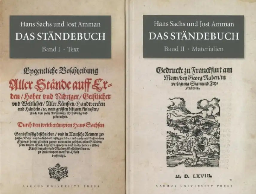 Das Ständebuch: Bind 1 - Text, Bind 2 - Materialien by Jost Amman, Hans Sachs, Hans Blosen