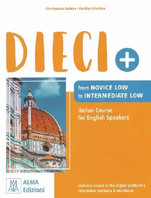 DEICI+ Italian course for ENGLISH SPEAKERS + ebook + online audio + video. by Ciro Massimo Naddeo