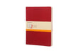Moleskine Cahier Journal (Set of 3), Extra Large, Ruled, Cranberry Red, Soft Cover (7.5 X 10) by Moleskine