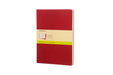 Moleskine Cahier Journal (Set of 3), Extra Large, Plain, Cranberry Red, Soft Cover (7.5 X 10) by Moleskine