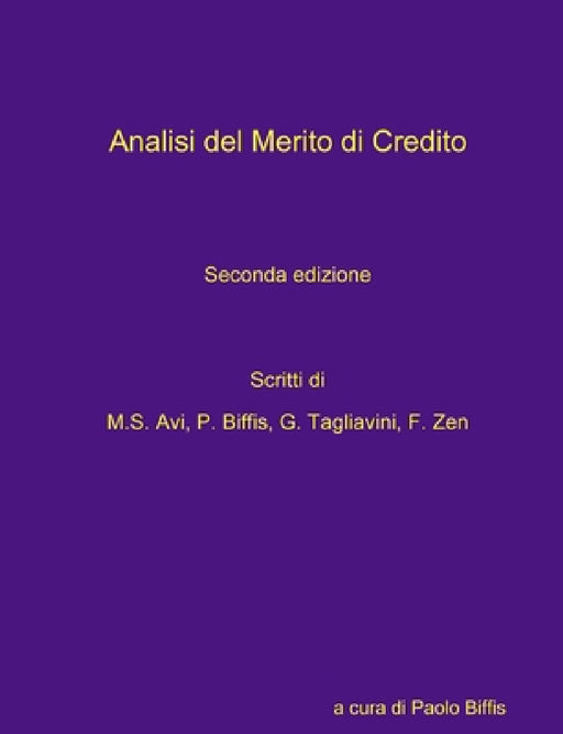 Analisi del Merito di Credito by Paolo Biffis