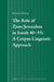 The Role of Zion/Jerusalem in Isaiah 40-55: A Corpus-Linguistic Approach by Reinoud Oosting